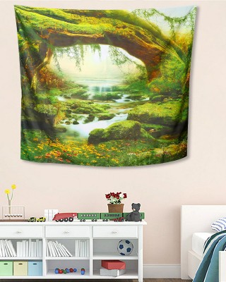 3D Digital Printing Tapestry Landscape Hanging Blanket Home Living Room Wall Ornament Tapestries Accessories Supplies