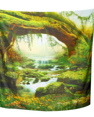 3D Digital Printing Tapestry Landscape Hanging Blanket Home Living Room Wall Ornament Tapestries Accessories Supplies